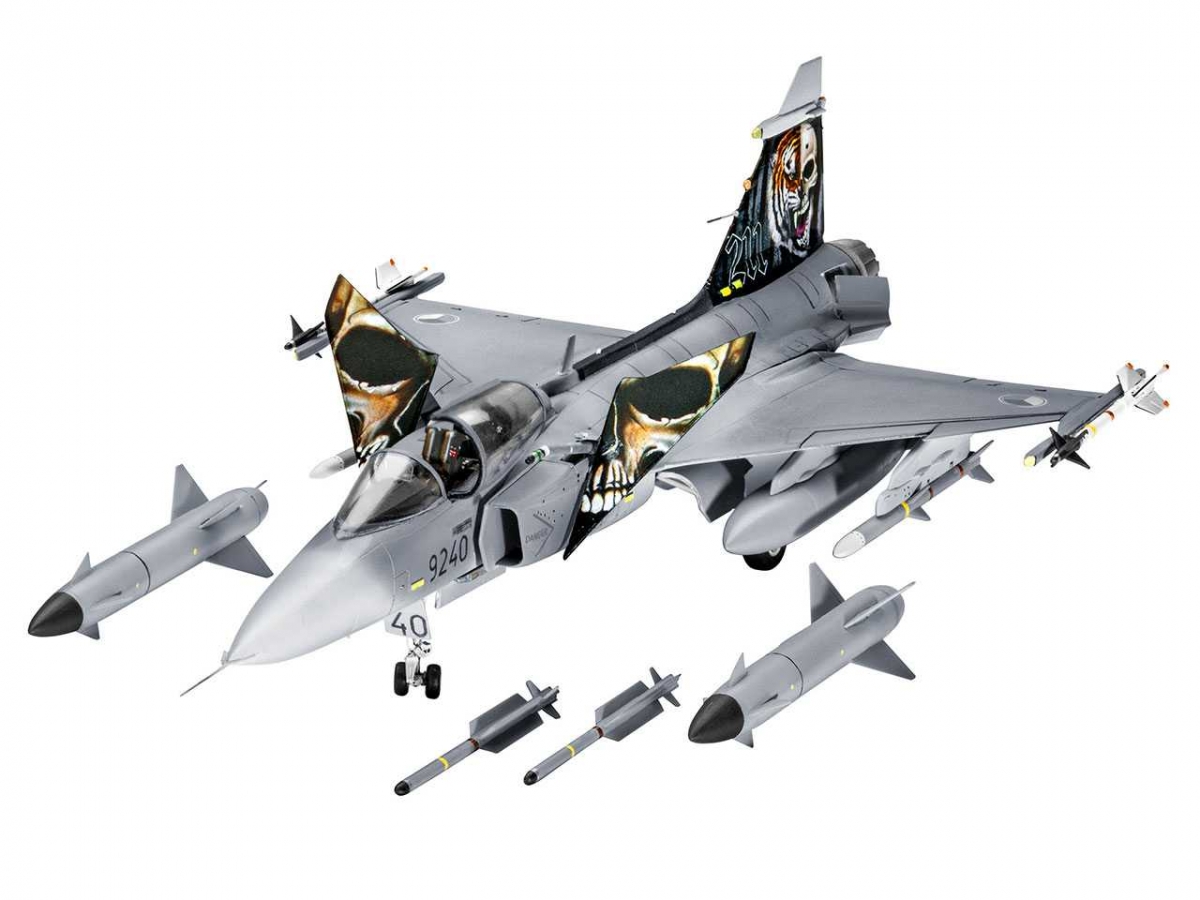 04999 Самолет Истребитель Сааб JAS 39 «Грипен», шведский Revell