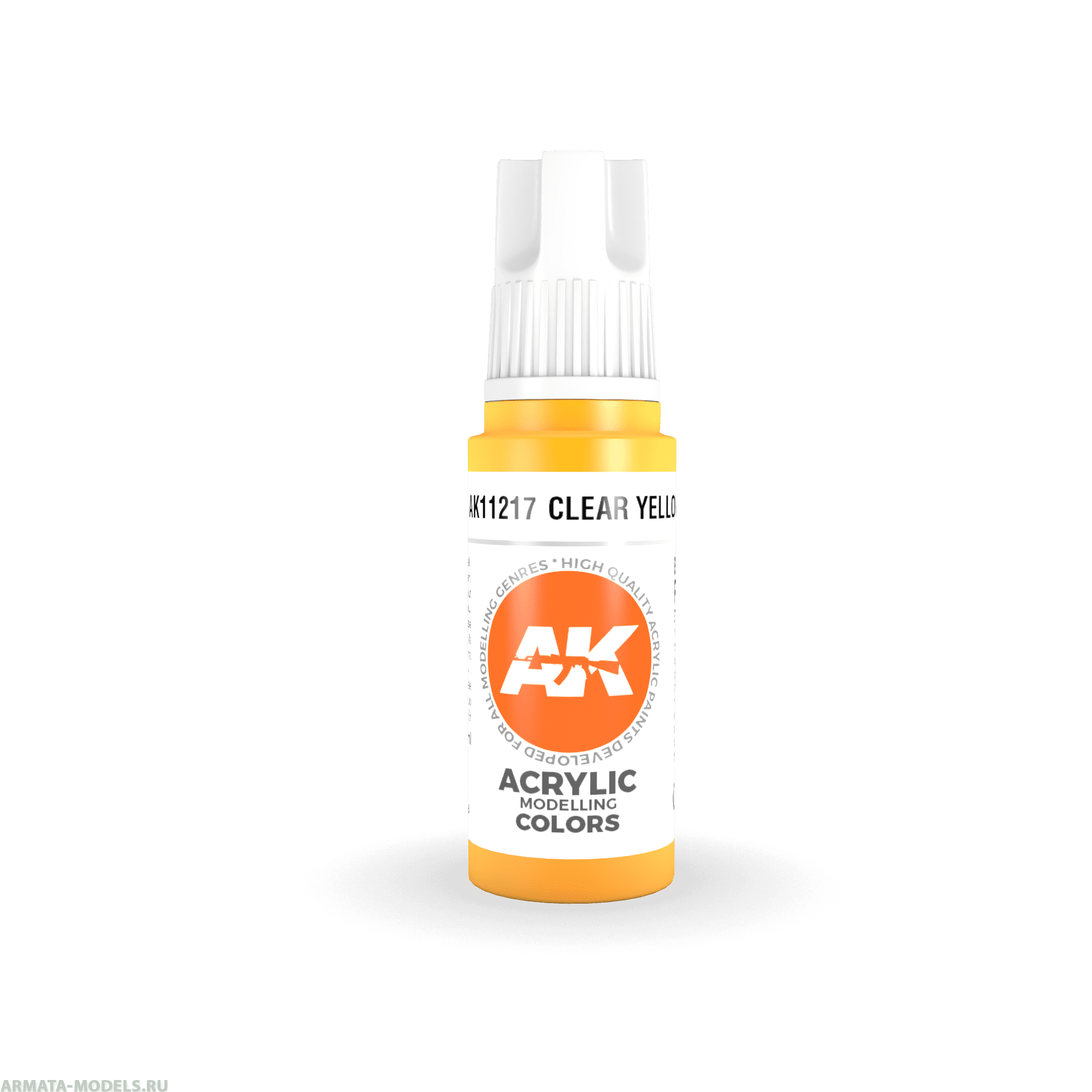 AK11217 Краска акриловая Clear Yellow 17ml