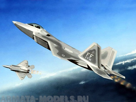 01317 Самолет  F-22A Раптор  Trumpeter