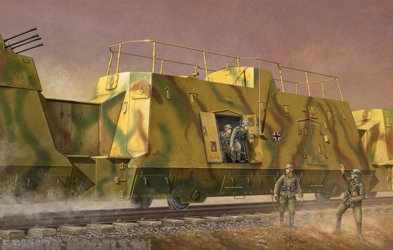 01510 Штабной броневагон  Trumpeter