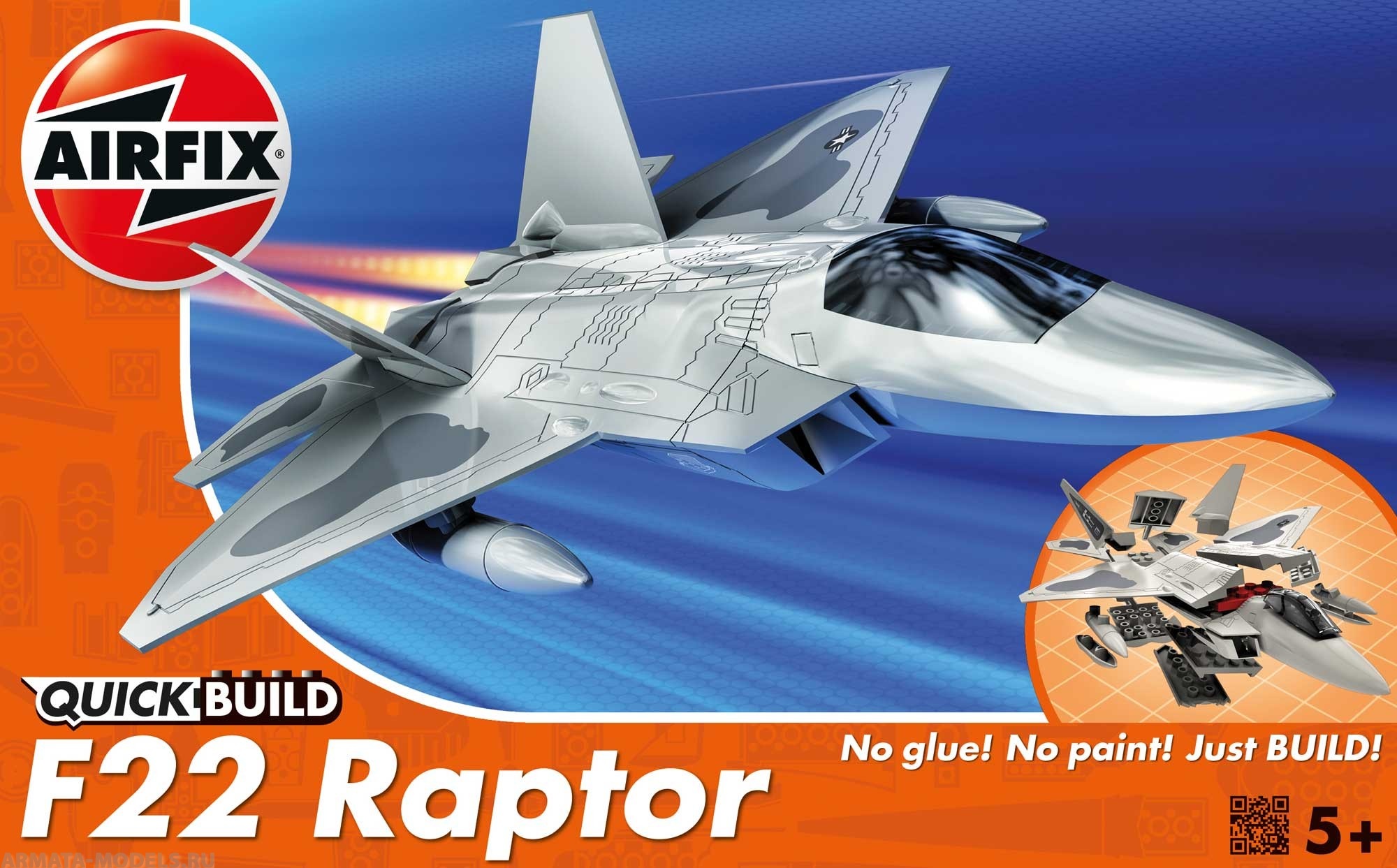 J6005 QUICKBUILD F22 Raptor Airfix