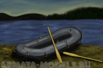 AB3578 WWII German Rubber Raft