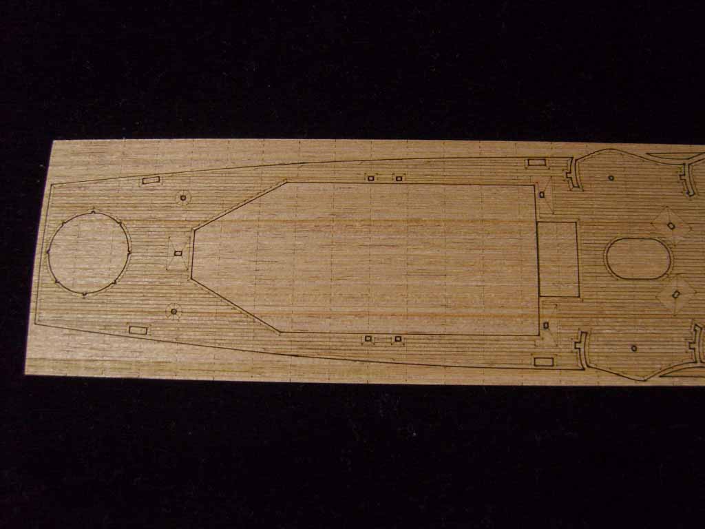 AW10068 Деревянная палуба для USS San Francisco CA-38 1944