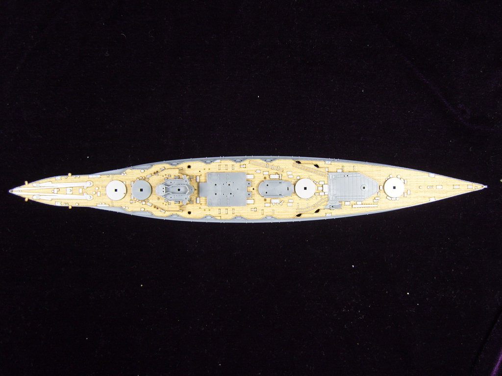 AW20015 Деревянная палуба для IJN HIEI