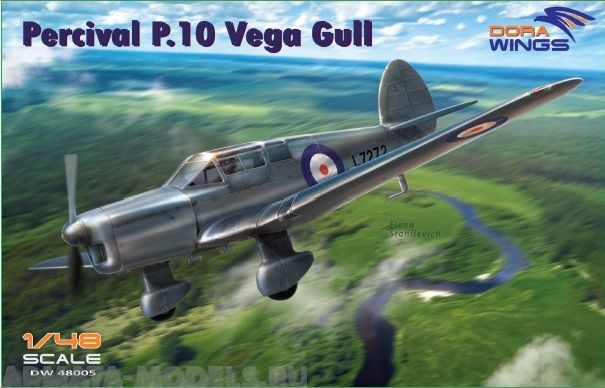 DW48005 Туристический самолет Percival P.10 Vega Gull Dora Wings