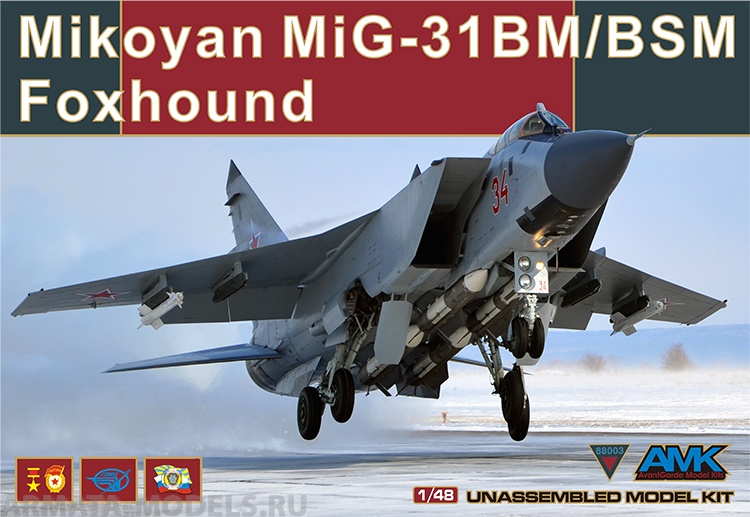 88003 Самолет  Mikoyan Mig-31BM/BSM Foxhound AMK