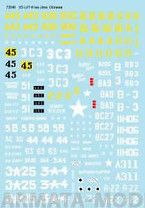 72046BIS Декаль US LVT-4 Amtracs on Iwo Jima and Okinawa