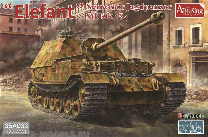 AH35A033 Elefant Schwerer Jagdpanzer Sd.Kfz.184 Amusing Hobby