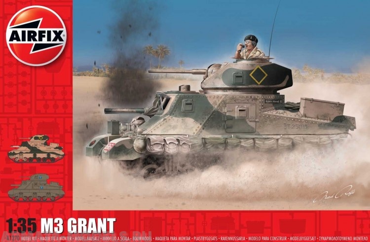 A1370 Сборная модель танка M3 Lee Grant Airfix