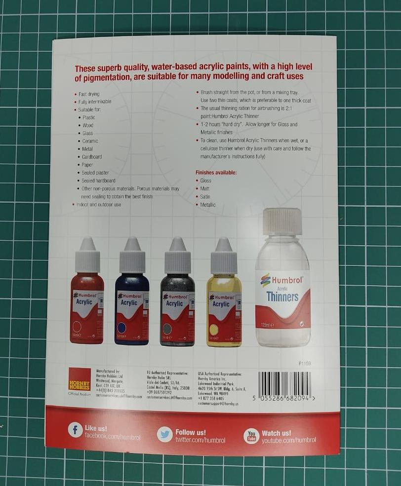 P1159 Справочный буклет с выкраской Acrylic Dropper Bottle Colour Chan