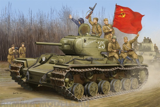 01566 Танк  КВ-1С Trumpeter