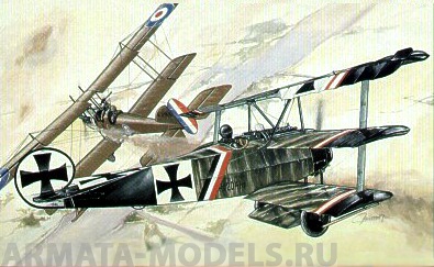 0877SM Самолёт  Fokker Dr.I (1:72) Smer