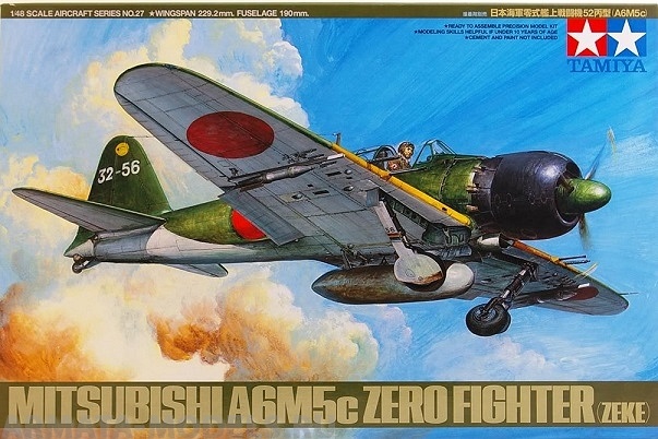 61027 Истребитель A6M5с TYPE 52 ZERO (ZEKE) 7 фигур. Tamiya