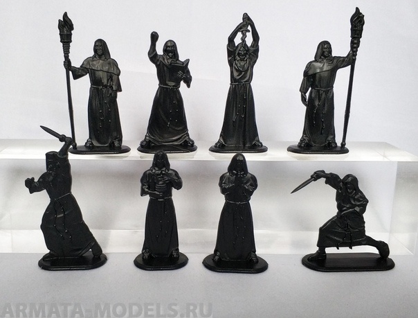 WAB006Black Набор фигур Тайный орден мертвого пламени (Черный) Воины и Битвы