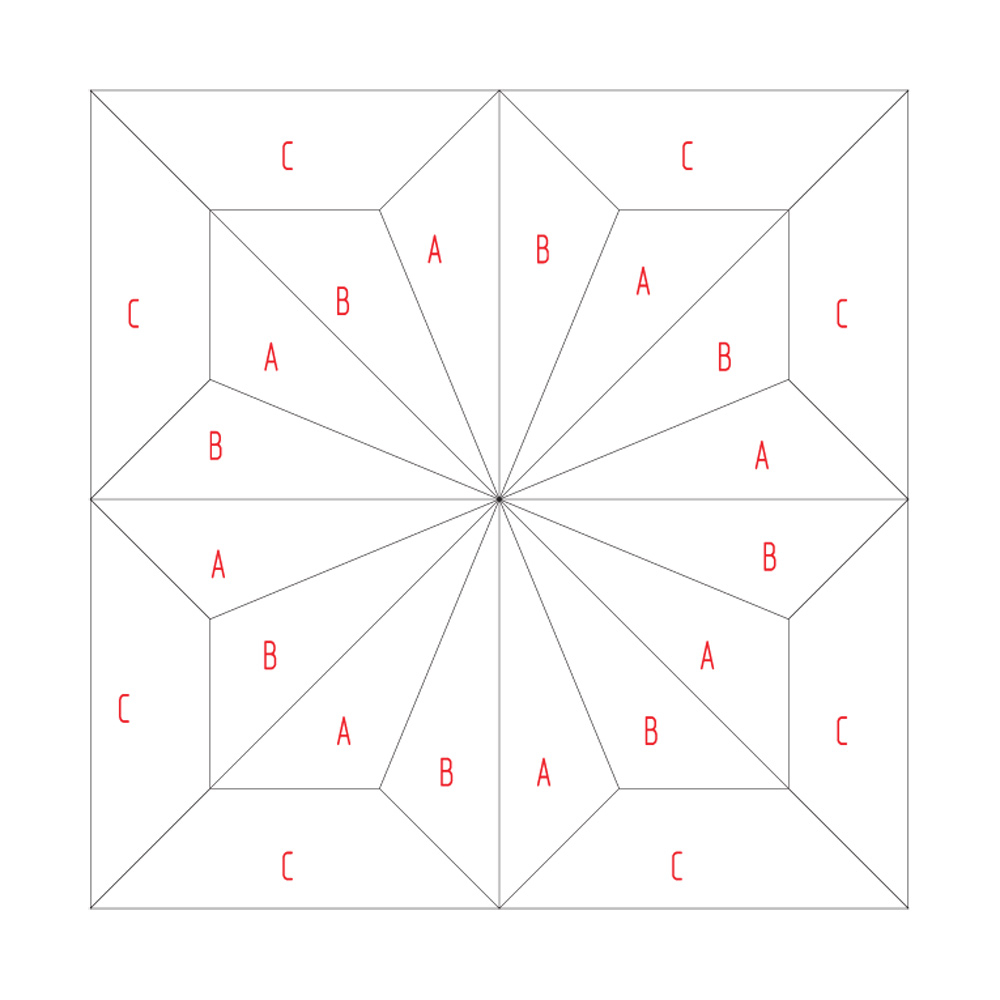 S-145 Паркет наборный Звезда, размер М