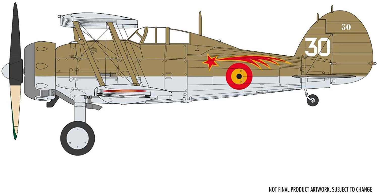 A02052A Сборная модель Самолета Gloster Gladiator Mk.I/Mk.II Airfix