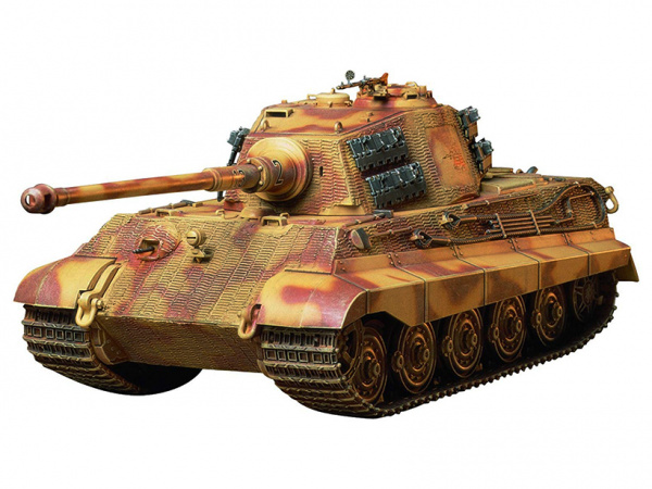 35164 Немецкий тяжелый танк KING TIGER Production Turret с 1 фигурой Tamiya