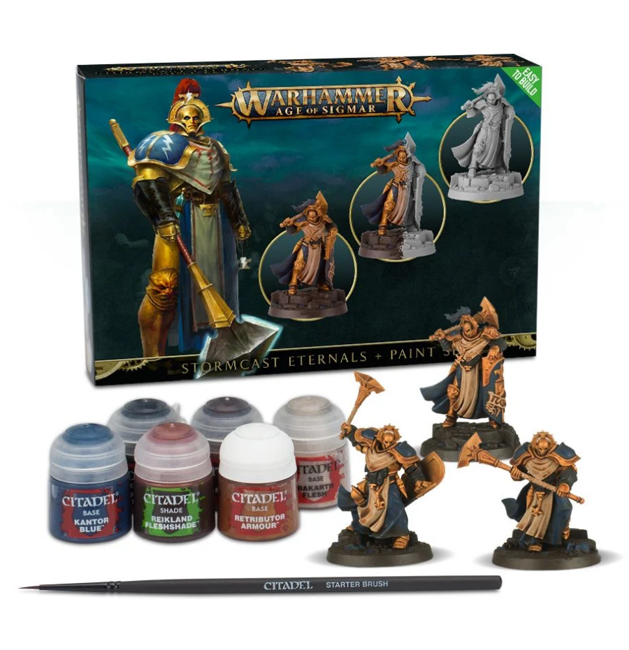 60-10-60GW Набор Грозорожденные Вечные + краски (Stormcast Eternals + Paint Set)
