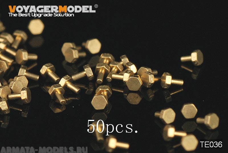 TE036 Набор Turned Metal Bolts Pattern 2 (M0.5X1) (50 pcs) (For All)