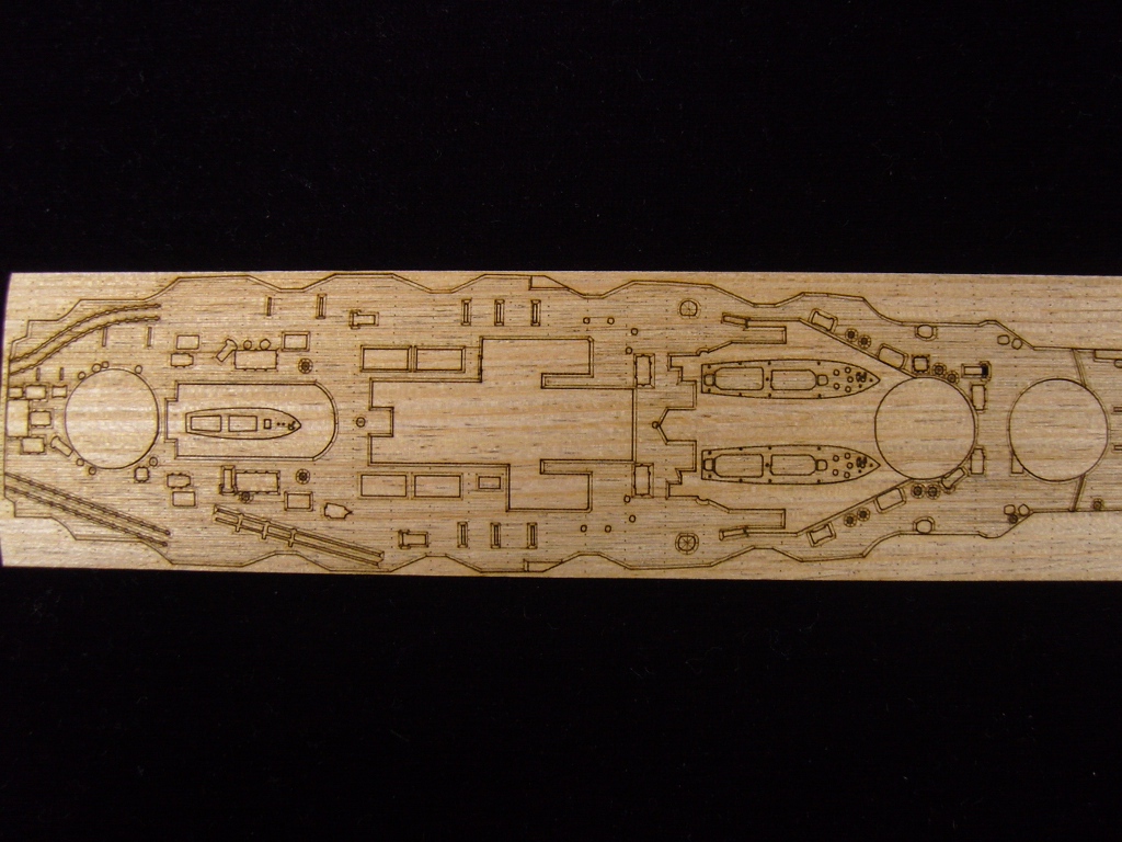 AW20015 Деревянная палуба для IJN HIEI