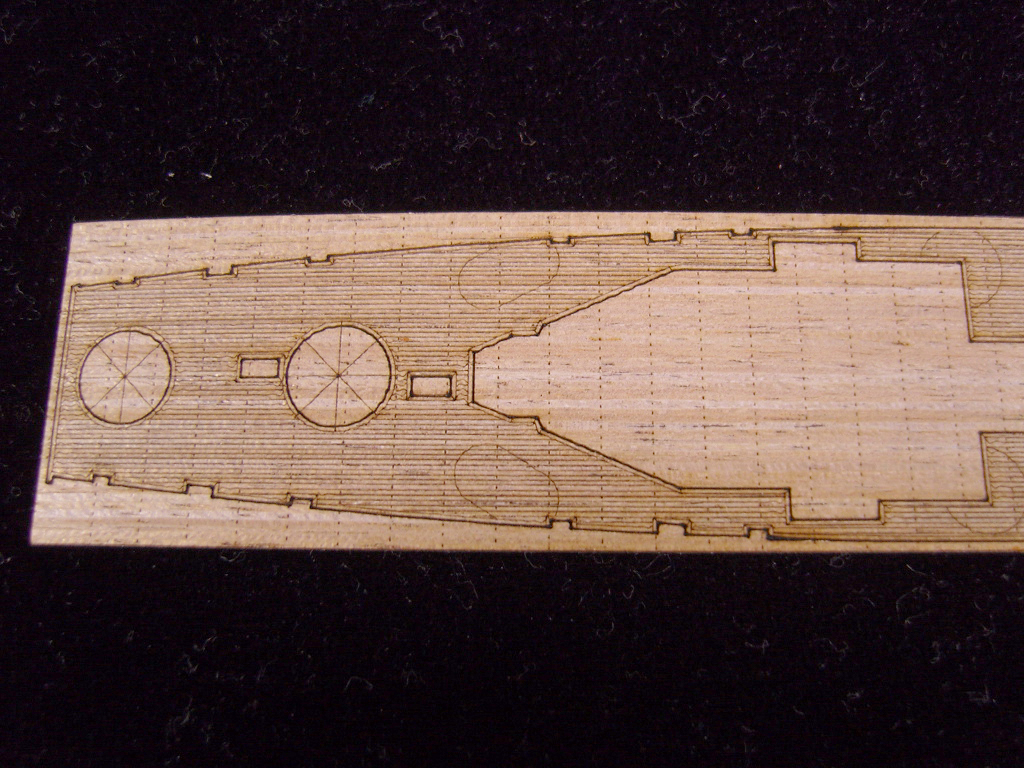 AW20086 Деревянная палуба для US Navy Light Cruiser CL-89 Miami