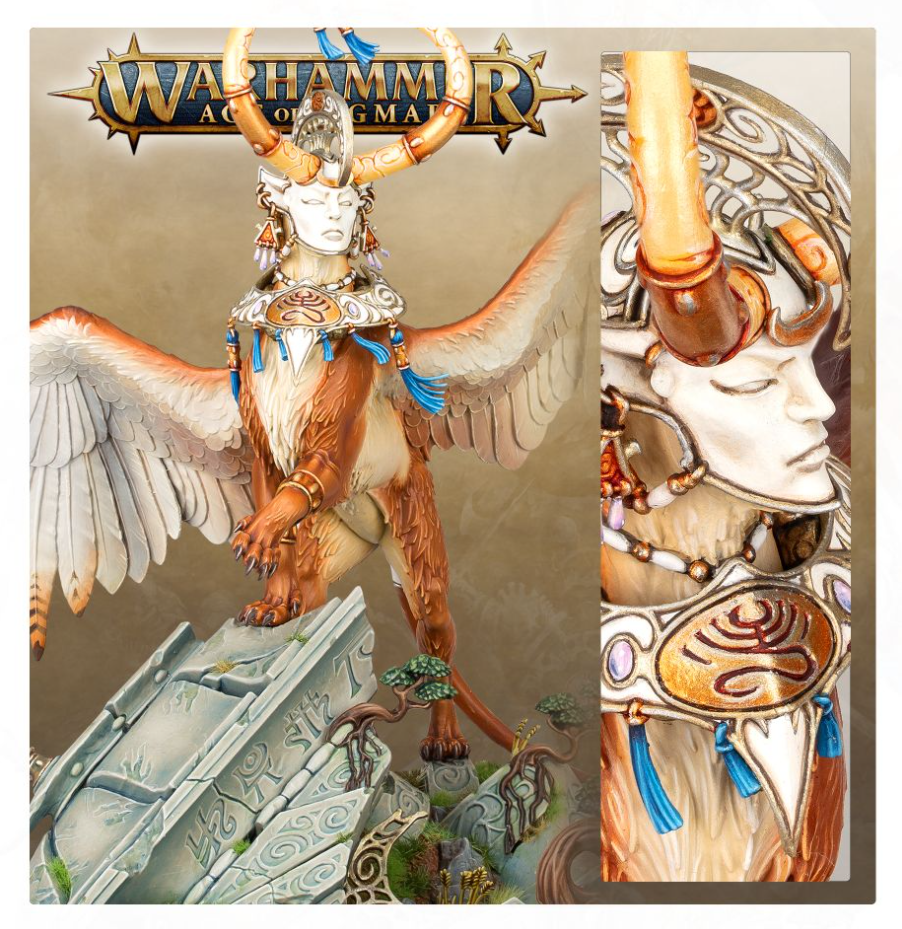 87-53GW Набор Люминеты, Повелители Владений. Архимаг Теклис (Lumineth Realm-lords: Archmage Teclis and Celennar, Spirit of Hysh)