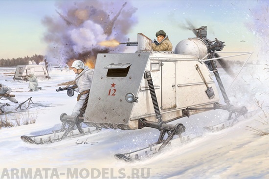 02321 Советские аэросани НКЛ-26 Trumpeter