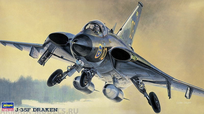 51401 Истребитель J-35F DRAKEN (HASEGAWA) 1/72 Hasegawa