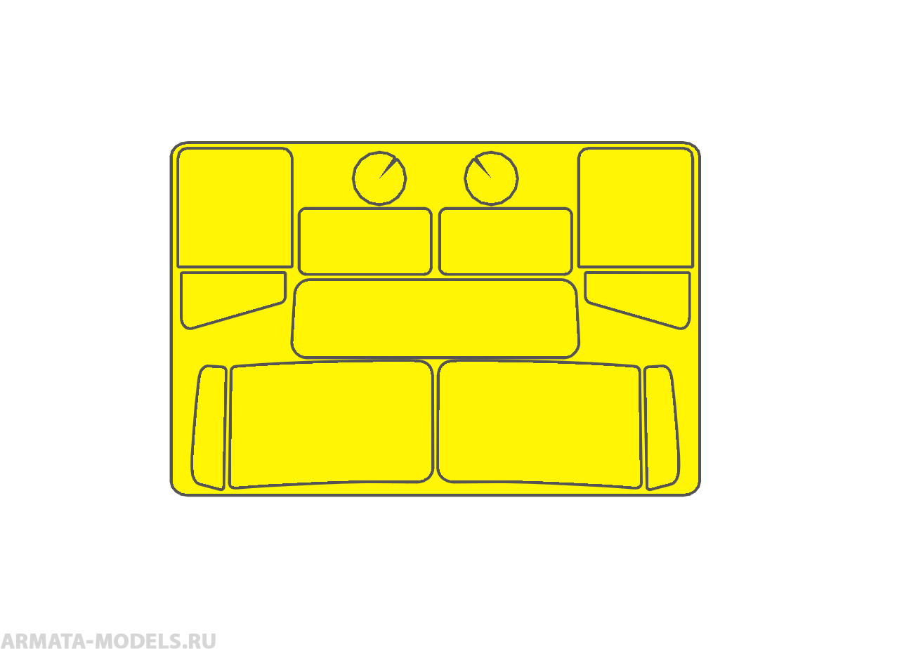 AM35103 Маска окрасочная для Урал-4320 Звезда
