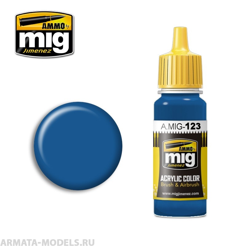 AMIG0123 Ammo Mig Акриловая краска MARINE BLUE 17 мл