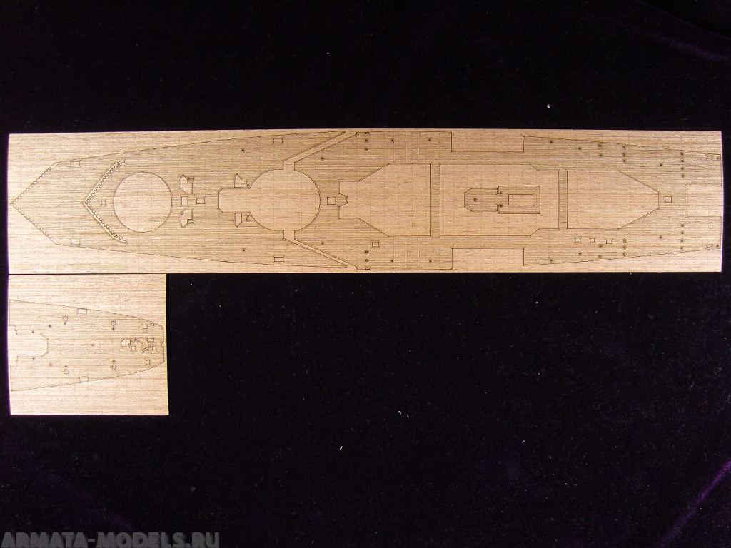 AW50017 Деревянная палуба для 1/400 Jean Bart