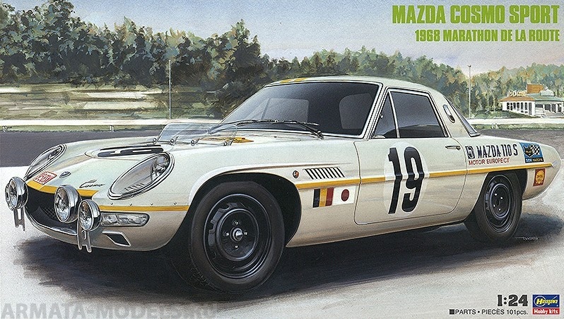 20274 Автомобиль MAZDA Cosmo Sport 1968 Marathon de la Route Hasegawa