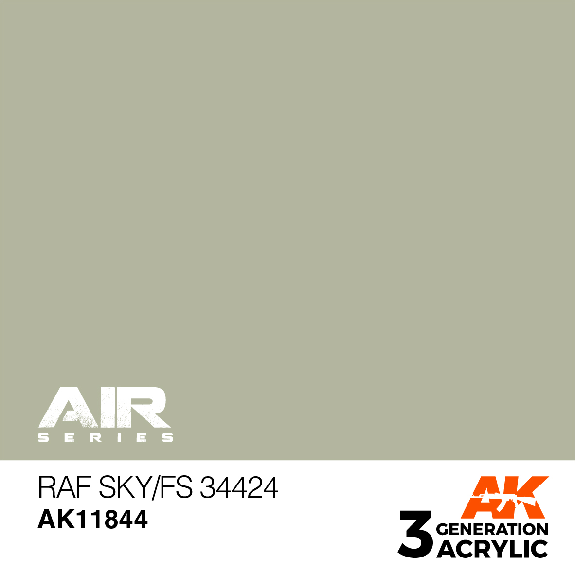 AK11844 Краска акриловая 3Gen RAF Sky / FS 34424