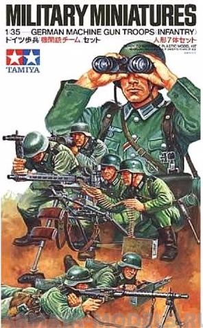 35038T Немецкие пулеметчики с MG34 и MG42 в действии (7 фигур) Tamiya