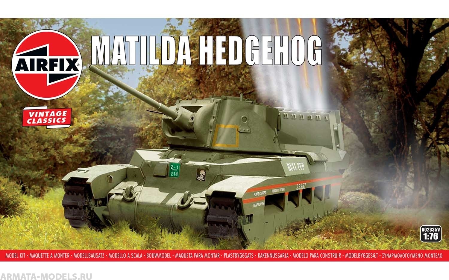 A02335V Сборная модель танка Matilda Hedgehog Airfix