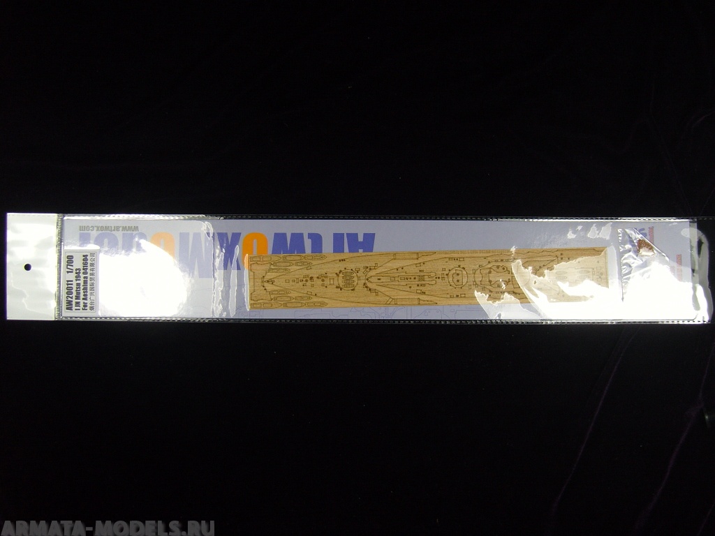 AW20011 Деревянная палуба для IJN Mutsu 1943