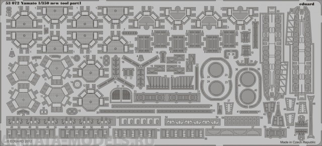53072 Фототравление Yamato new tool for Tamiya 78025 kit