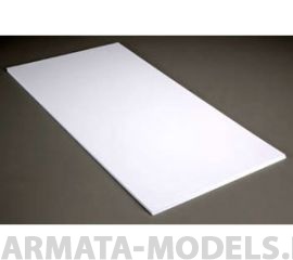 EVG9020 Белый пластик 0,5 мм, 3 листа/уп., 15х30 см