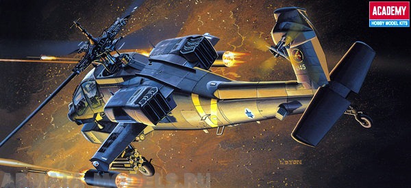 12488 Вертолёт   AH-64A Academy