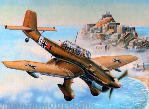 03216 Самолёт  Junkers Ju-87R Stuka  Trumpeter