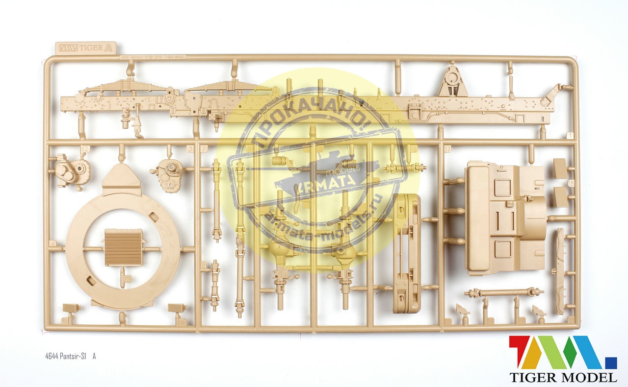 4644 Российский самоходный зенитный ракетно-пушечный комплекс «Панцирь-С1» (Russian Pantsir-s1/ SA-22 ) Tiger Model