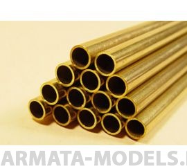 KS9821 Латунная трубка 3х0,45 мм, 4 шт
