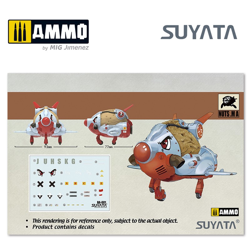 BA1001 Набор сборных моделей Mobile Armor - 4 in 1 (Almond, Peanut, Walnut & Chestnut) Suyata