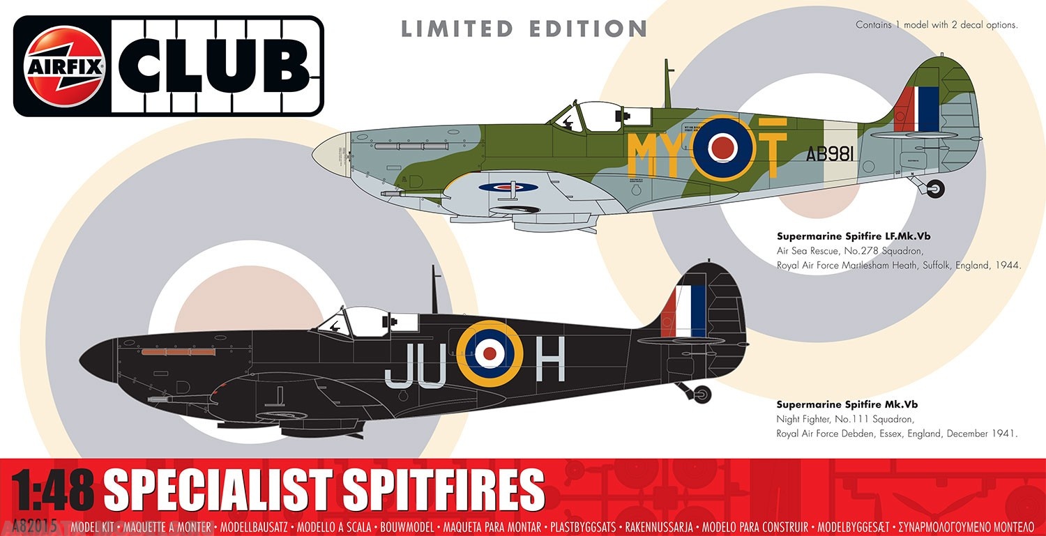 A82015 Самолет  Specialist Spitfires Airfix