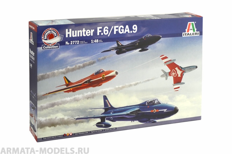 2772ИТ САМОЛЕТ HUNTER F.6/FGA.9 (Aerobatic Teams) Italeri