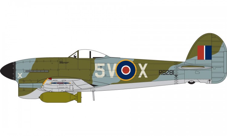 A02041 Самолет Hawker Typhoon IB Airfix