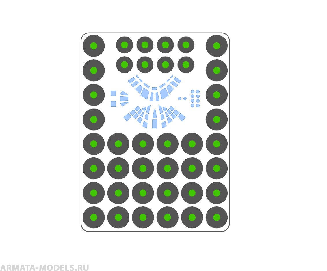 AM144101 Маска окрасочная для Ил-76 Звезда