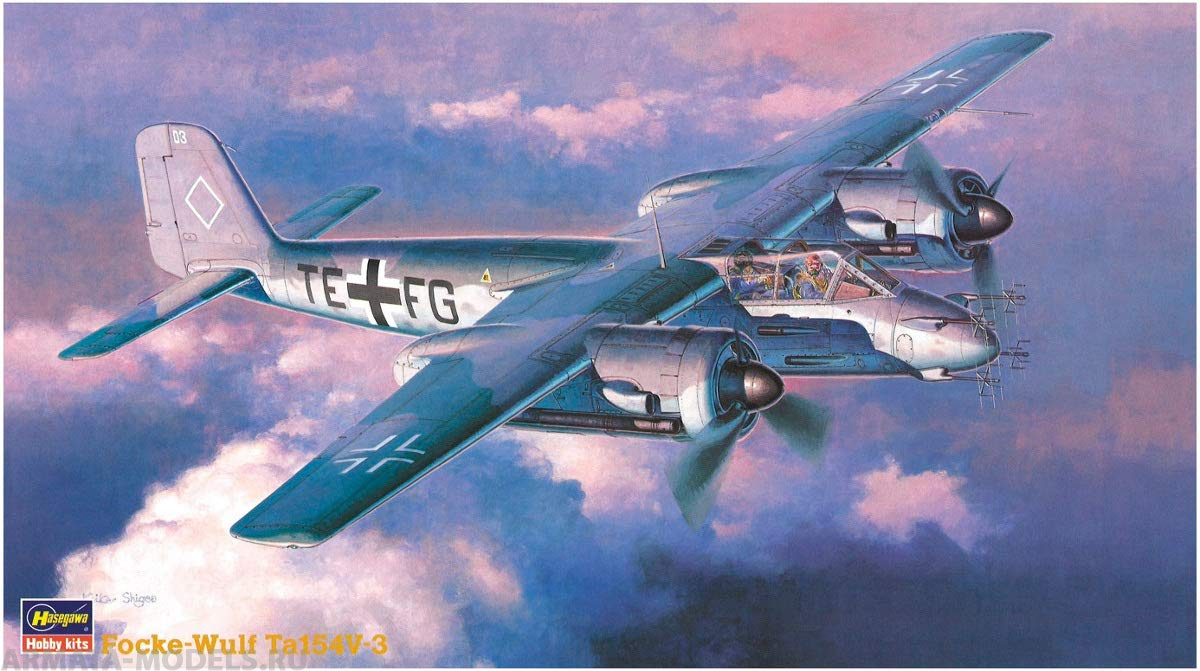 51215 Cамолет  Focke-Wulf Ta154V-3 MOSQUITO (HASEGAWA) 1/72 Hasegawa