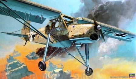 08058 Самолет FI156C Storch Hasegawa