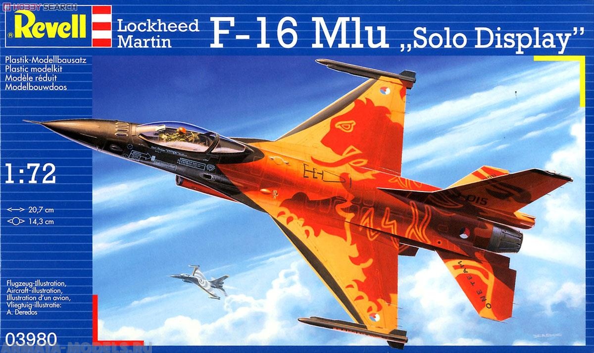 03980 Истребитель F-16 Mlu Revell